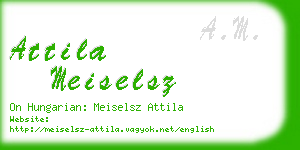 attila meiselsz business card